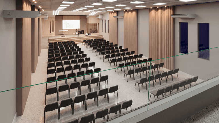 Projeto de templo da Primeira Igreja Batista em Cosmorama
